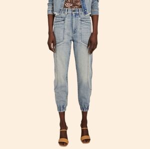 Retrofete Light Blue Cropped Denim Pants